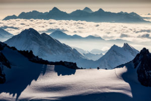 Europe, France, Grenoble, French Alps, Chamonix-Mont-Blanc, view from Aiguille du Midi Europe, France, Grenoble, French Alps, Chamonix-Mont-Blanc, view from Aiguille du Midi